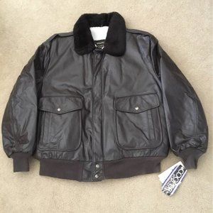 Vintage Cooper Leather Bomber Jacket-New With Tags-Size 50L